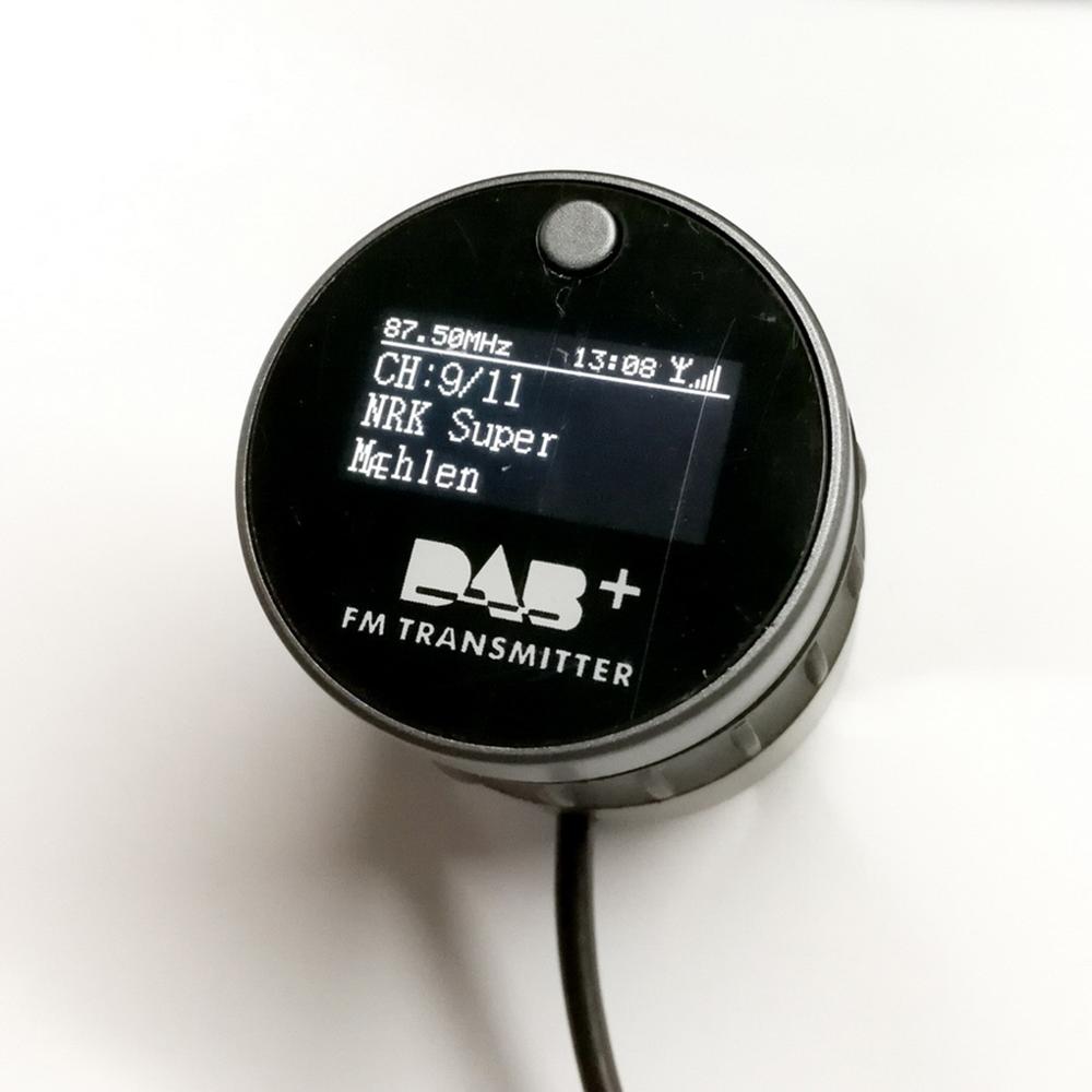 Universal Car Radio DAB+ Radio Tuner Digital Broadcasting Receiver with FM Transmitter Converter Plug Antenna Kit