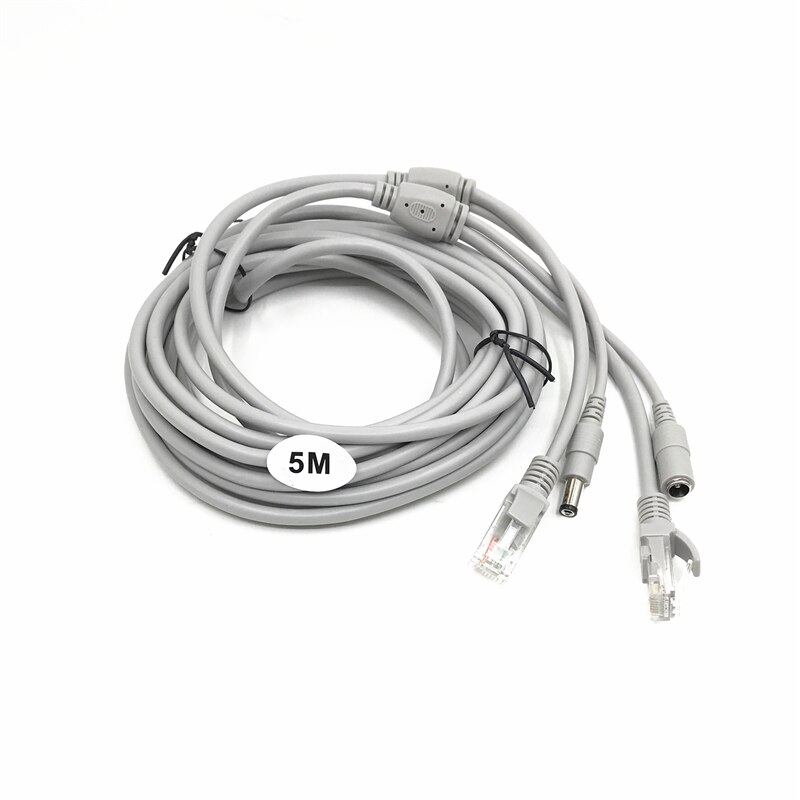 HKBTM RJ45 CCTV Cable Ethernet DC Power Cat5 Network LAN Cord PC Computer For POE IP Camera NVR Concatenon