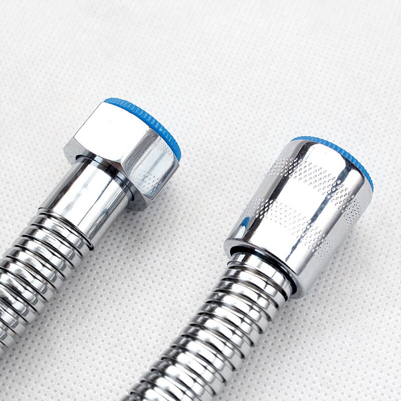 Zhangji Badkamer Douchekop Slang Houder Set 1.5M Chrome Plated 2 Meter Commen Pijp Met Geen Boor Beugel Douche hoofd Accessoire