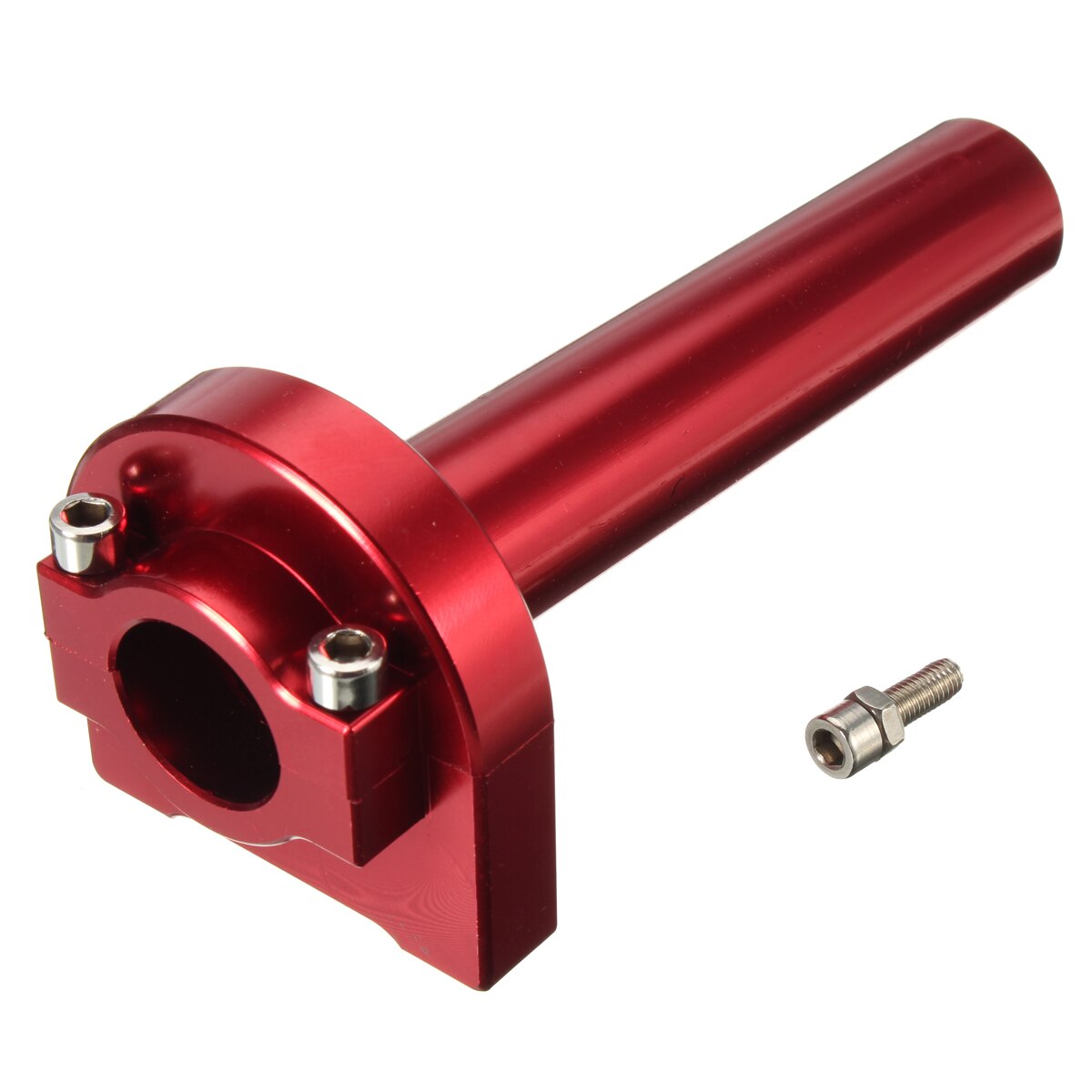 7/8 tommer multifarvet universal cnc aluminium accelerator gashåndtag håndtag til motorcykel knallert scooter cykel: Rød
