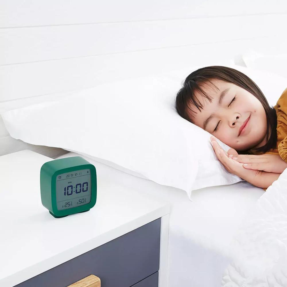 Xiaomi-reloj despertador ClearGrass con Bluetooth, Termómetro Digital, control de temperatura y humedad, luz nocturna, 3 en 1