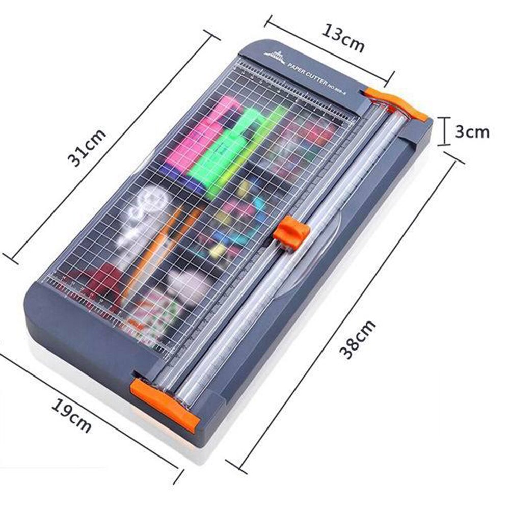 Portable Manual A4 Paper Trimmer Cutter Storage Box Art Trimmer Crafts Photo Labels Scrapbook Blades DIY Cutting Machine