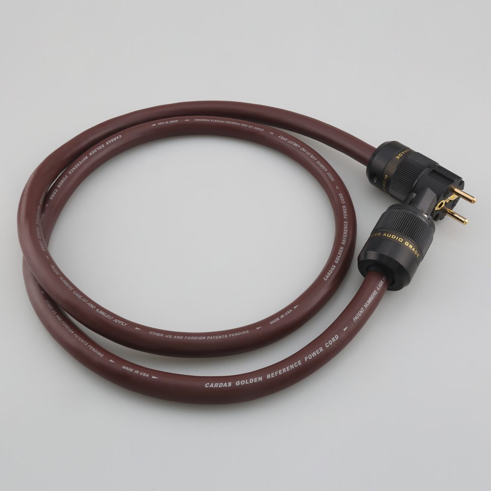 CARDAS 5C Golden Reference Kabel zasilający audio HiFi z pozłacaną wersją US/EU Schuko Power