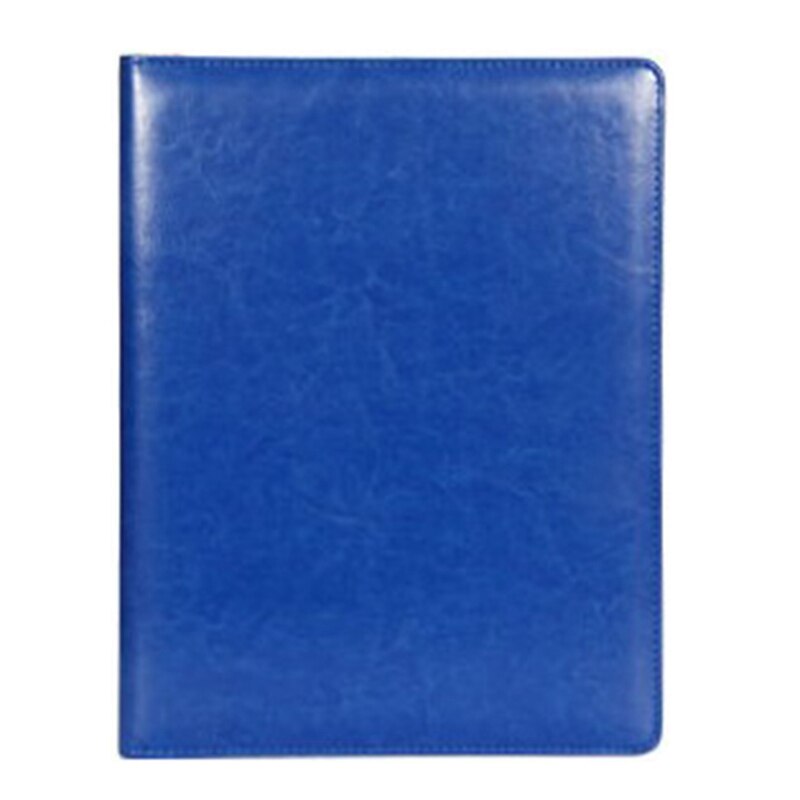 A4 Clipboard Multi-Function Filling Products Folder for Documents School Office Supplies Organizer Leather Portfolio: Blue with calculator