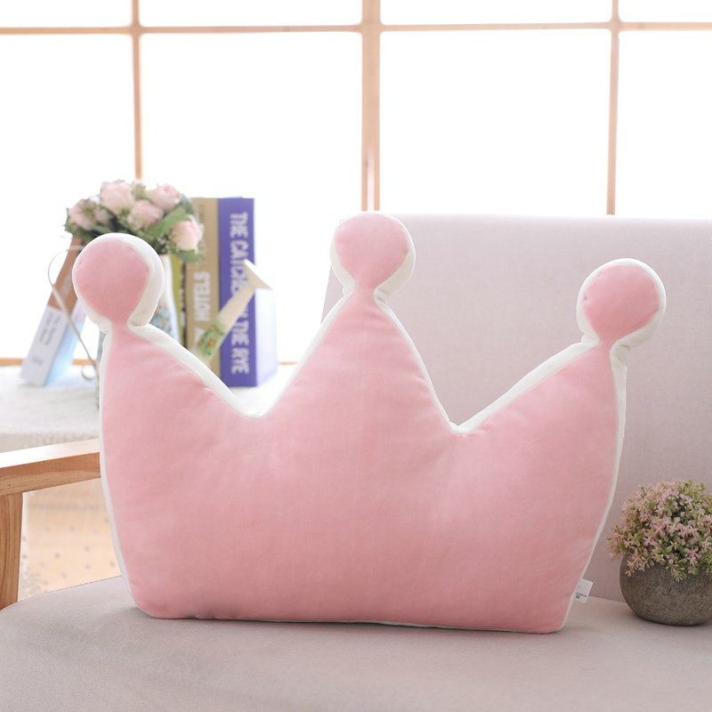 Weiches Prinzessin-Kronenkissen, gefülltes Schlafkissen, Mädchenzimmer, Sofa-Dekoration, Regenbogen, Wolke, Stern, Promi-Studio-Kissen, für Sie: Licht Gelb
