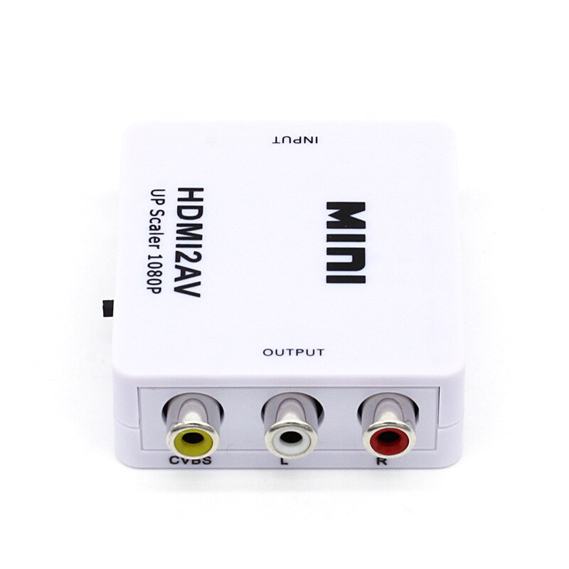 Hdmi til av scaler adapter hd video omformer eske hdmi til rca av / cvsb l / r video 1080p hdmi 2av Brukerstøtte ntsc kompis