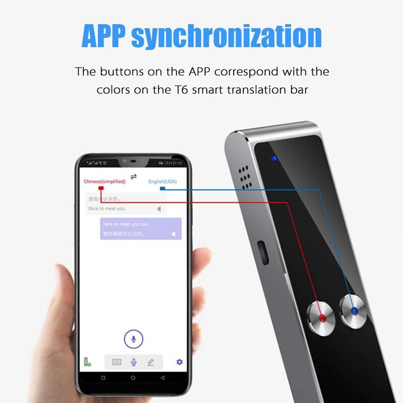 Smart Vertaler Apparaat Instant Vertaler 69 Talen Foto Vertaling Voor Leren Reizen Zakelijke Bijeenkomst