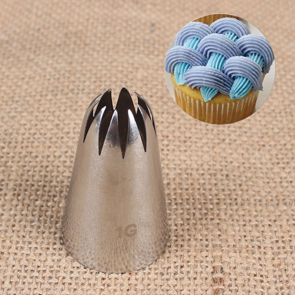 #1G Grote Size Icing Piping Nozzle Cake Decoratie Hoofd Bakkerij Gebak Tips Rvs Cake decorating Tool