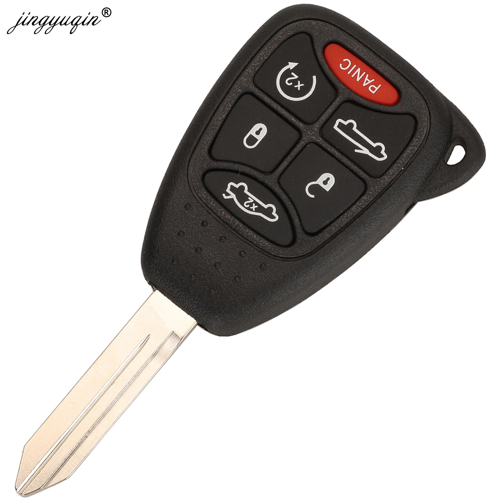 jingyuqin Remote Car key 315/433Mhz ID46 for Chrysler/JEEP/DODGE 300 200 Aspen Sebring Commander CE0888 OHT692713AA OHT692427AA