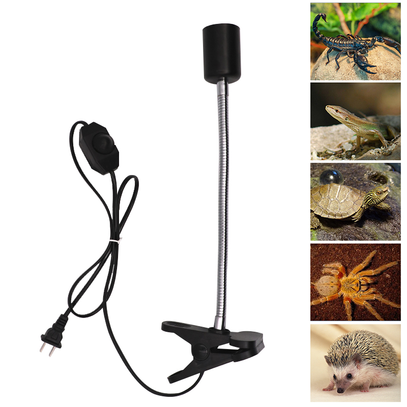 UVB E27 Pet Reptile Lamp Clip-on Bulb Lamp Holder Turtle Basking UV Heating Lamp Kit Tortoises Light Lizards Lighting