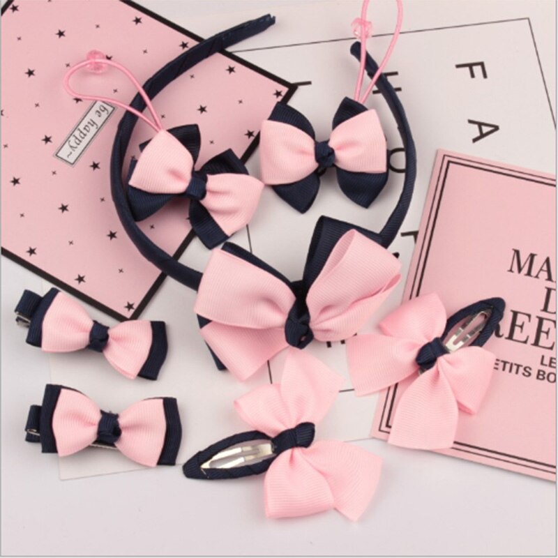 Children's Hair Ornament Headband Girl's Headband Hair Rope Baby Hair Clip Head Accessories Set