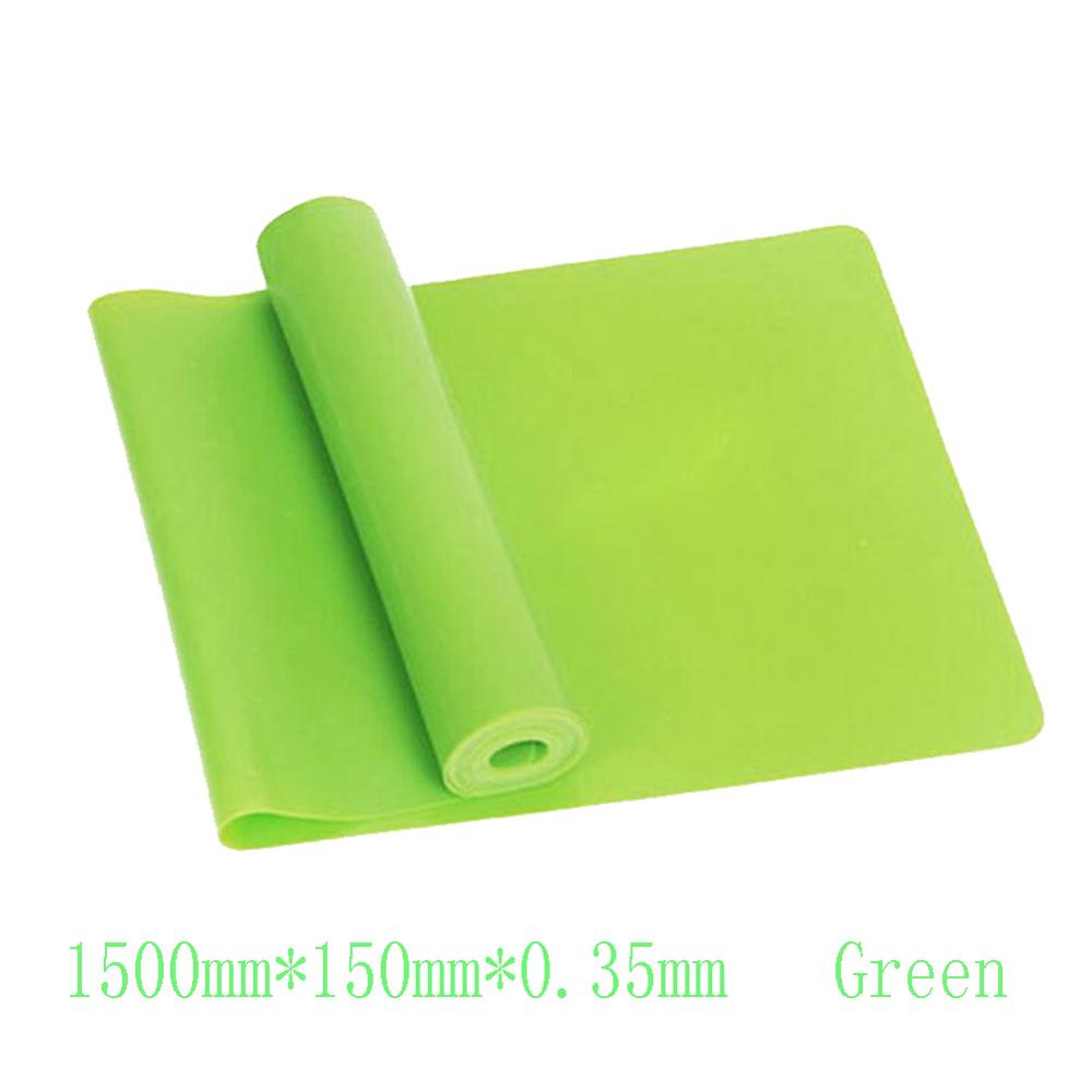 Gym Fitnessapparatuur Weerstand Banden Krachttraining Latex Elastische Workout Crossfit Yoga Rubber Sport Pilates: Groen