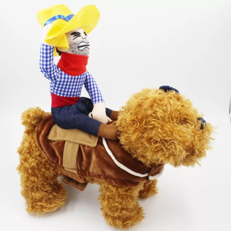 Halloween Dog Costumes Pet Clothes Funny Cowboy Style Jacket Coats For Small Medium Large Dogs Cats Chihuahua Clothing: L chest 50-70 cm