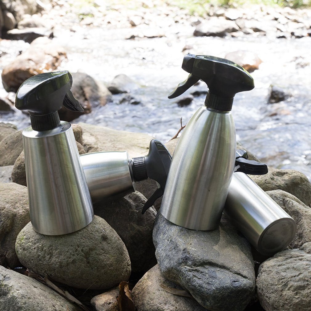 Rustfrit stål olie spray flaske oiler sprayer pot grill madlavning værktøj kan kogegryde køkkenværktøj