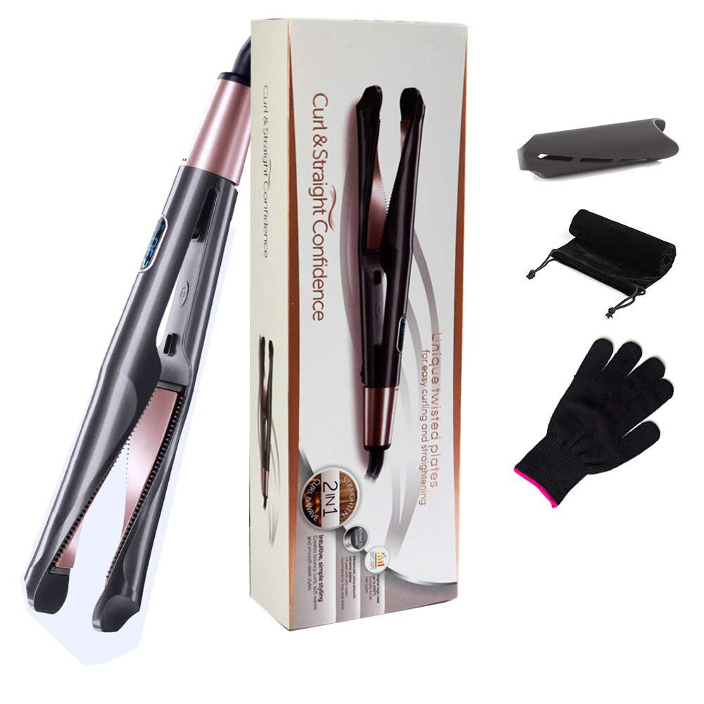 Plancha helicoidal para rizar el cabello plancha rizadora alisadora de pelo alisadora: EU