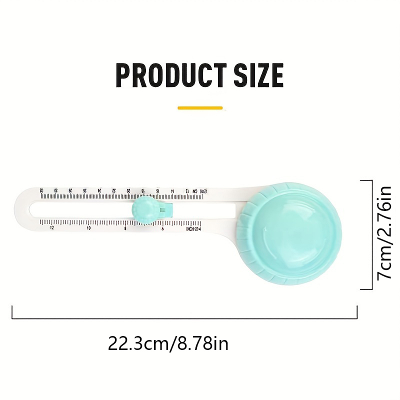 Circular Paper Cutter Scrapbook Cards Circle Shape Cutter DIY Round Cutting Knife 360 Rotary Circle Cutter