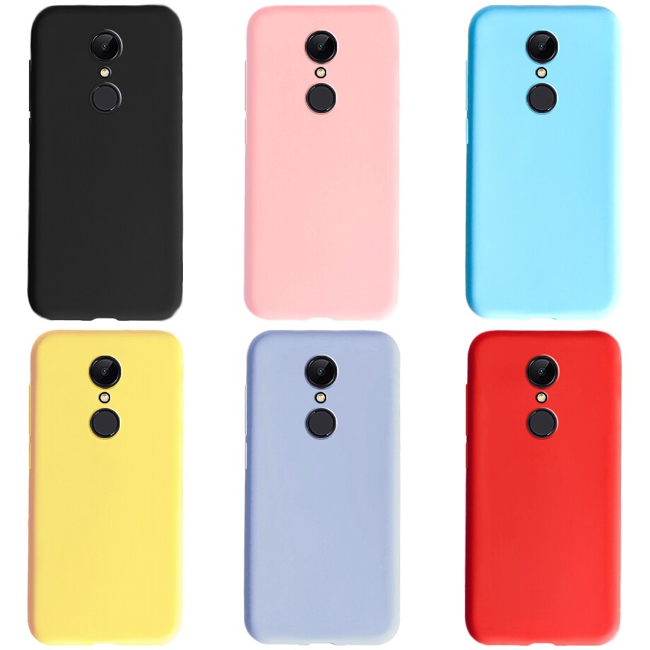 Per Xiaomi Redmi 5 Cassa molle Opaca del silicone Cassa Del Telefono Per Xiaomi Redmi 5 Più Capas su Fonda Xiomi Redmi 5 più di 5 Della Copertura Custodie