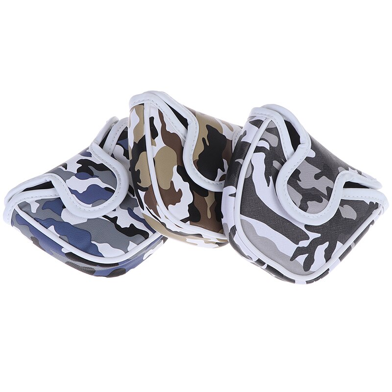 1 stuk golf putter hoofdhoes pu leer stofdicht camouflagepatroon hoofdhoes voor putter golf putter hoes tas mallet