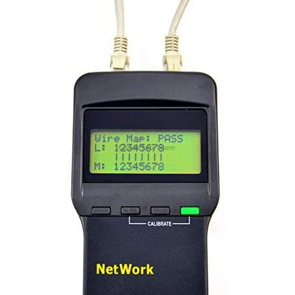 Portable SC8108 LCD Wireless Network Tester Meter&LAN Phone Cable Tester & Meter With LCD Display RJ45