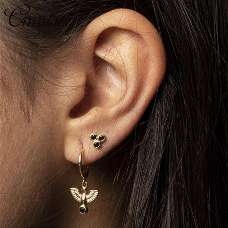 CANNER, pendientes de gota de Cactus bohemios a la , Pendientes colgantes de plantas de Plata de Ley 925, accesorios de joyería para oreja coreana, de