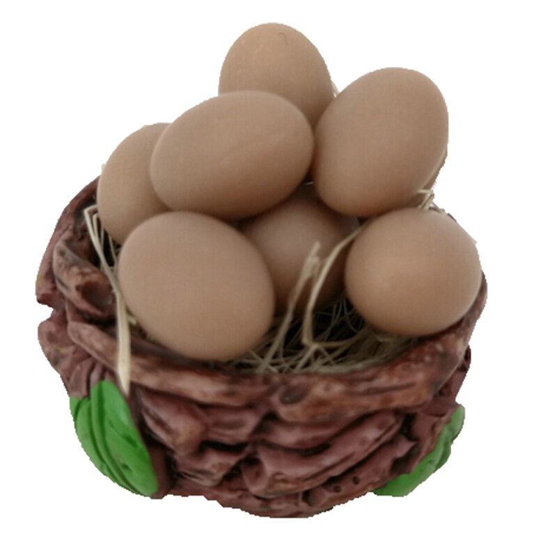 10pcs Mini Egg with Basket Kitchen Food 1/12 1/6 Dollhouse Miniature Accessories