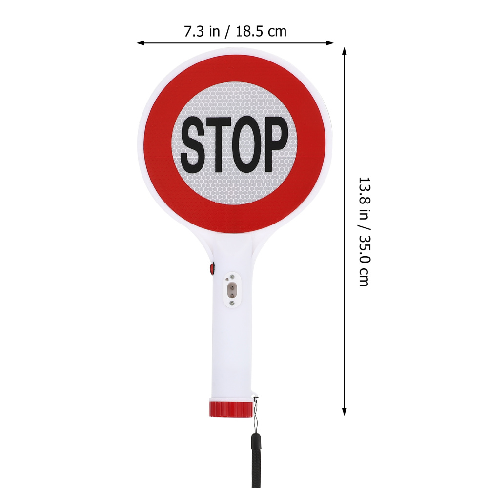 1pc Rechargeable Sign Board Useful LED Traffic Sign Premium Warning Sign Light