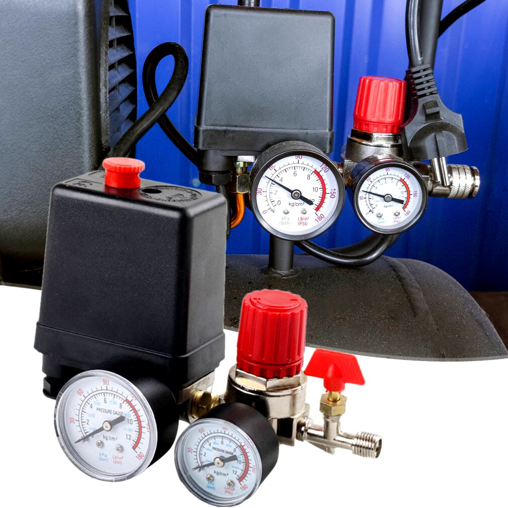 Drukschakelaar Air Valve Manifold Compressor Control Regulator Meters Inflators Auto-onderdelen Onderhoud