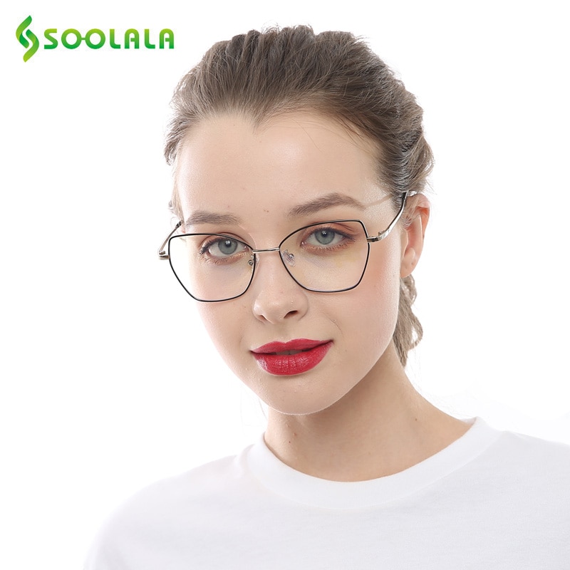 Soolala vlinderbril voor bijziendheid, groot montuur, damesbril met optisch montuur, verpakking van  -0.5 -0.75 -1.0 -1.25 to -4.0