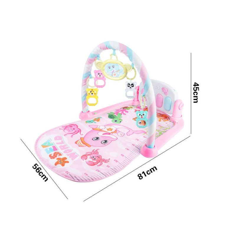 AOMIG Baby Piano Gym Mat met Muziek en Licht - Afneembaar Activiteiten Speelgoed, Zachte Speelmat voor Vroege Ontwikkeling - Baby Cadeau voor Jongens en Meisjes