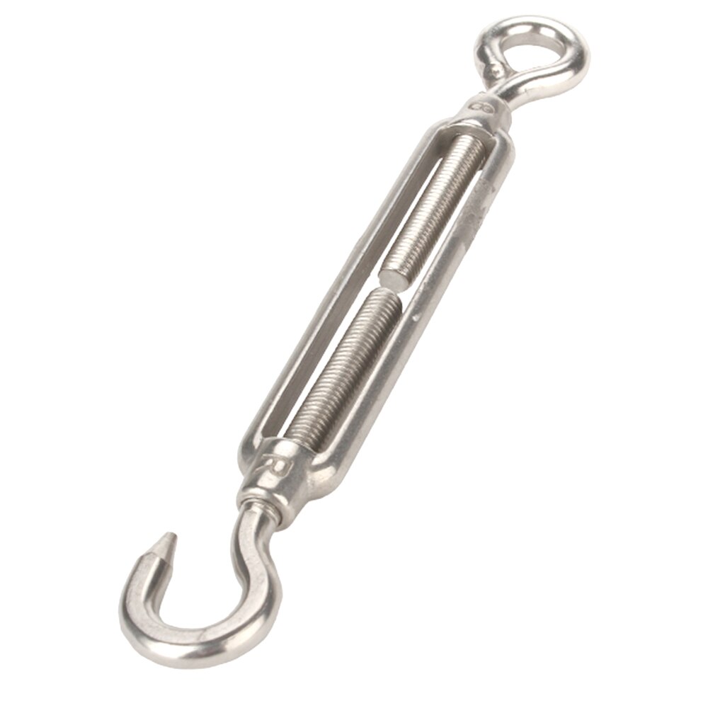 1Pcs M5 122Mm Rvs Haak &amp; Oog Spanschroef Draad Touw Spanning Spanschroef Zeef Hek Draad Spanner Haak-Eye