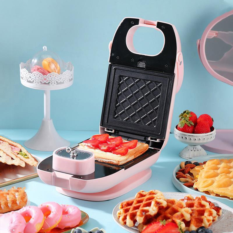 220V Electric Sandwich Maker Waffle Maker Timed Toaster Baking Multifunctional Breakfast Machine Pancake Sandwichera Toaster
