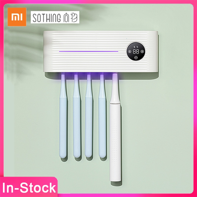 XiaoMi YouPin Sothing UV Light Toothbrush Sterilizer Holder Inhibit Bacterial Antibacterial Automatic Toothpaste Dispenser