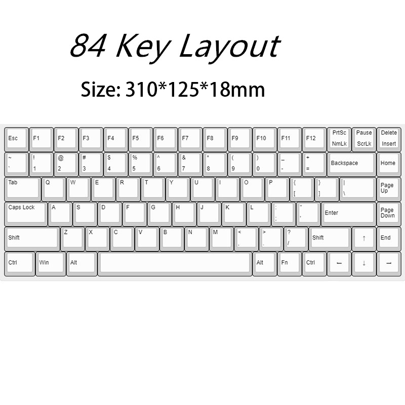 Mechanische Tastatur, mattierter Staubschutz, Acryl-Luftabdeckung für 60/61/64/68/80/84/87/96/104/108 Schlüssel, Staubschutz für mechanische Tastatur: Marine Blau