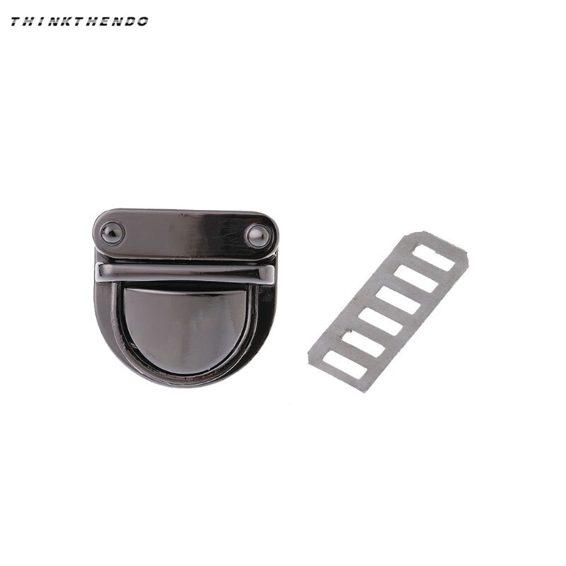 Metal Clasp Turn Lock Twist Lock for DIY Handbag Bag Purse Hardware Closure Bag Twist Lock Clasp Turn Lock: black