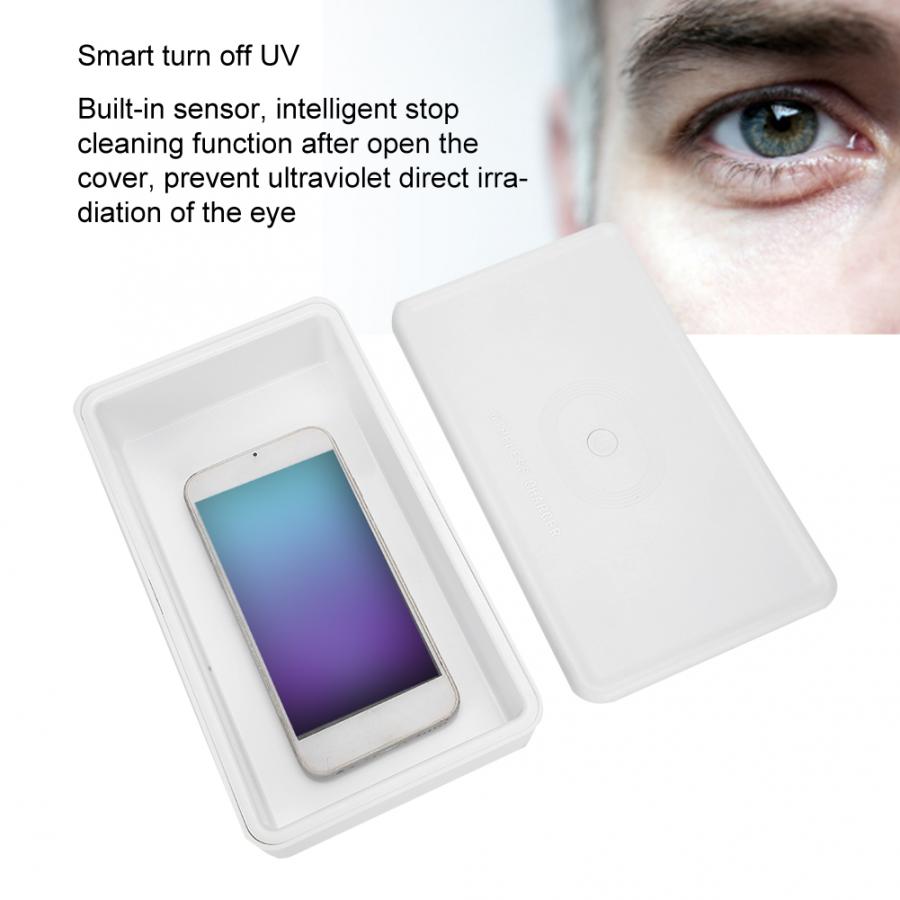 Telefoon Draadloze Oplader Uv Schoonmaken Licht Multi-Functionele Telefoon Draadloze Oplader Uv Ozon Cleaner