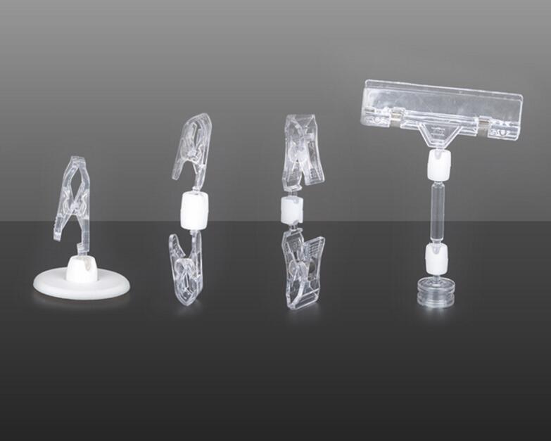 3 stk./pak abs plast mini hylde klip pop magnet reklame klip