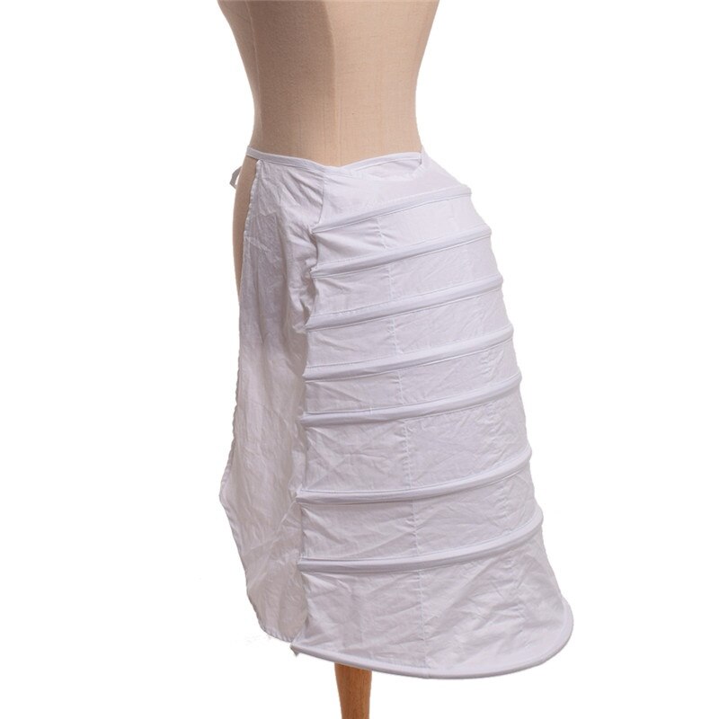 Jupon victorien blanc demi-Slip pour femme, sous-jupe, Cage de Crinoline Rococo