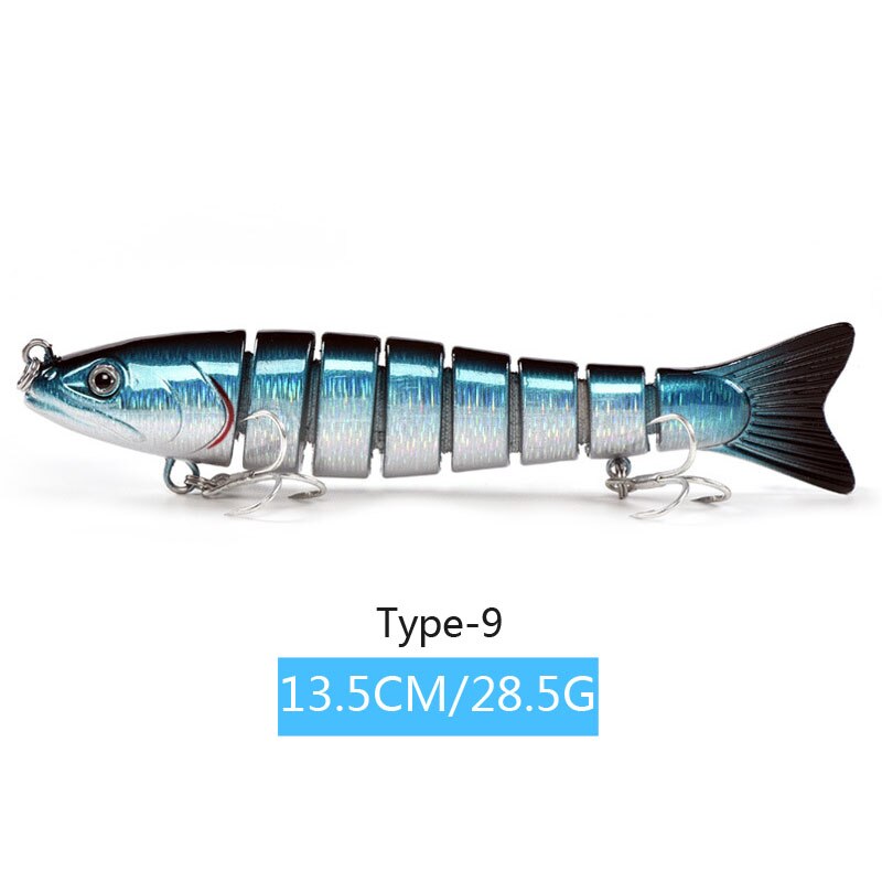 14cm 23g 8 Segment Köder Sinking Wobbler Angeln Lockt Harte Künstliche Gelenk Crankbait Swimbait Für Angelgerät Locken: 9