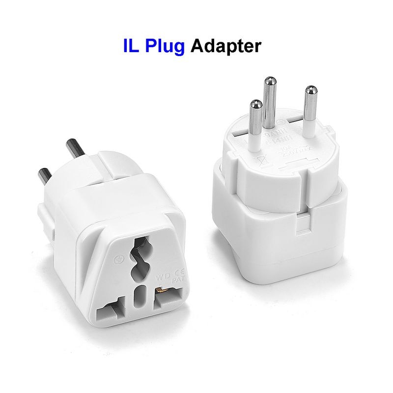 EU US AU UK To IL EG Plug Adapter European American Australian To Israel Egypt Travel Power Adapter Electrical Socket Outlet