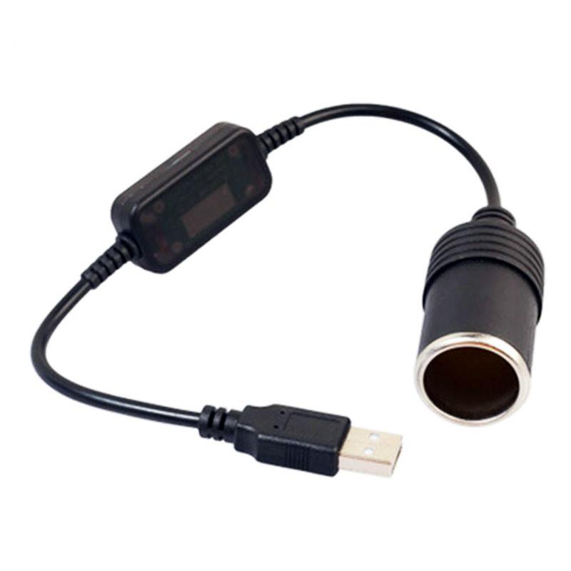 1pc 5V USB Zu 12V Zigarette Leichter Buchse USB Zigarette Leichter Adapter Konverter Auto Elektronik Zubehör: Default Title