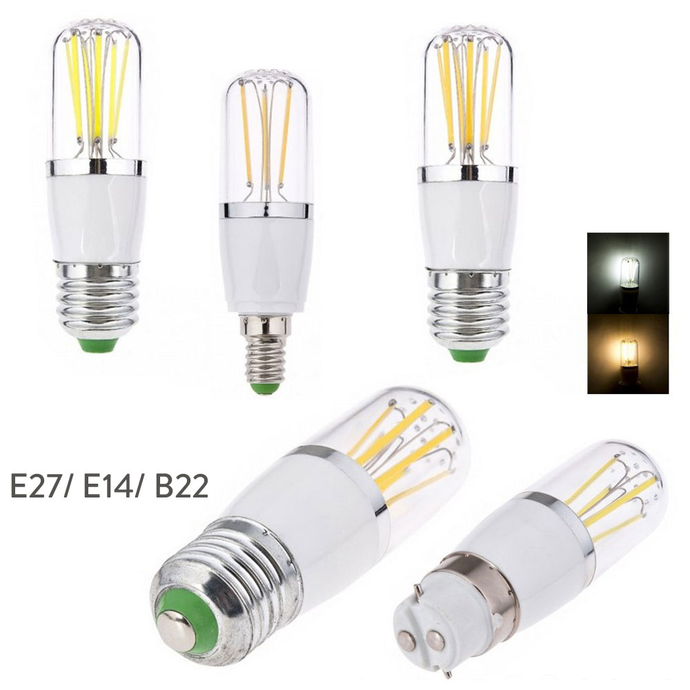 Ampoule à Filament LED E14, Dimmable, Baïonnette B22, Remplacer 30W, 40W, 60W, Lampe In347, 220V, 110V, DC 12V, 3W, 4W, 6W