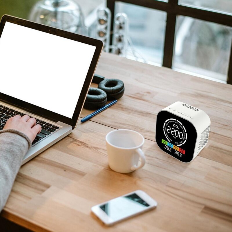 CO2 Detector High Precision Instrument Multifunctional Monitor for Indoor Carbon Dioxide Concentration Detector