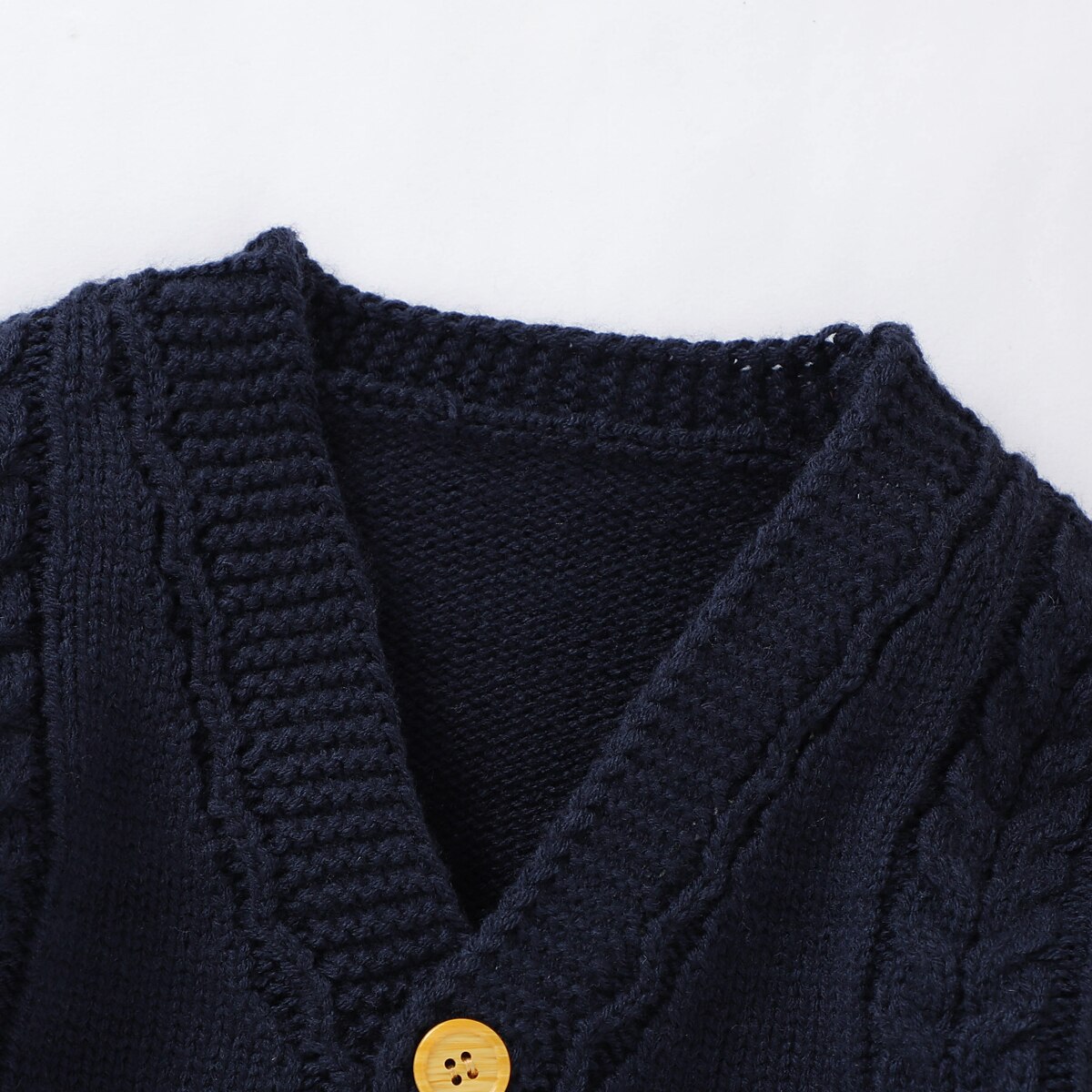 Pudcoco Kleinkind Baby Mädchen Jungen Kabel betroffen Strickjacke Nette Lange Ärmel Taste hoch Solide zur Seite fahren Winter Warme Mantel