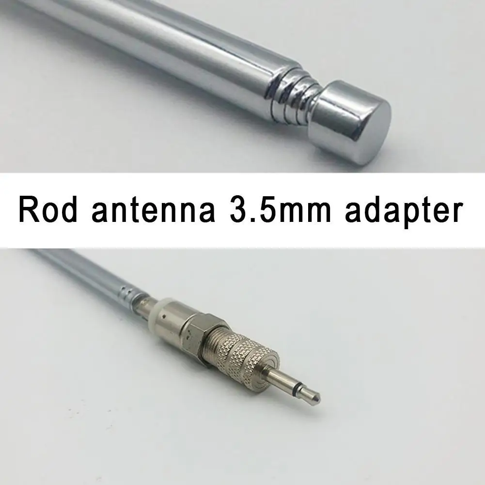 Telescopic DAB FM Radio Antina Adapter HiFi AV Receiver Mini System Aerial Antenna Length 750mm 7 Sections Universal