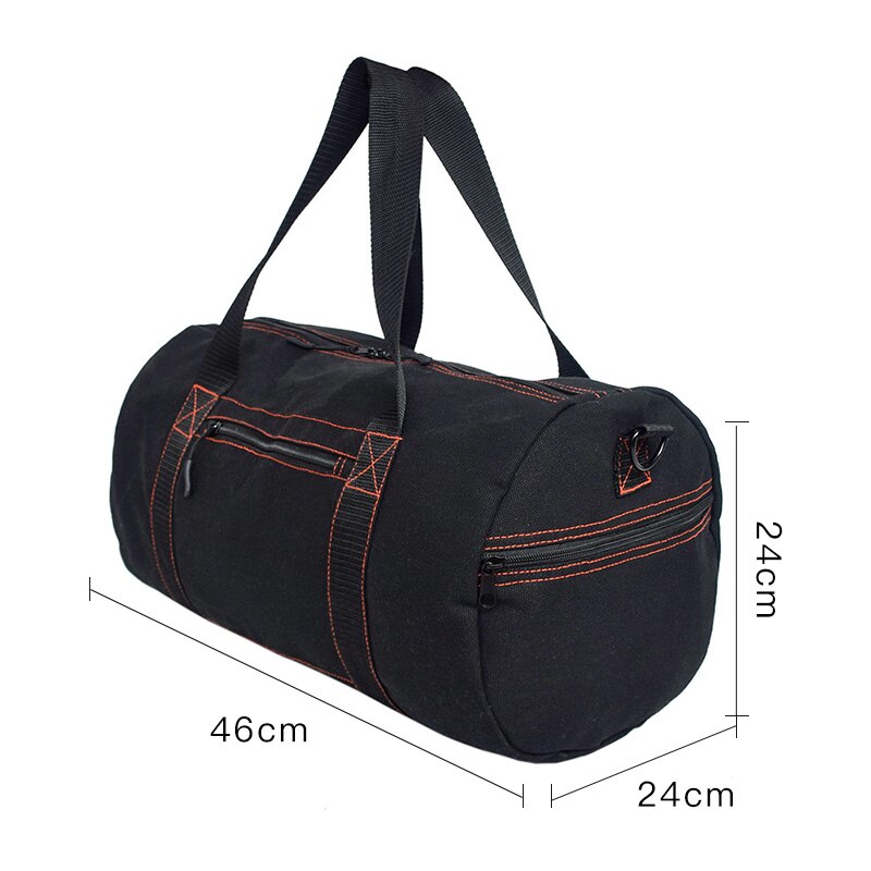 Heren canvas sporttas fitness handtas zwart dames reis schoudertas tas gymtas outdoor tas sac de sport  xa219d