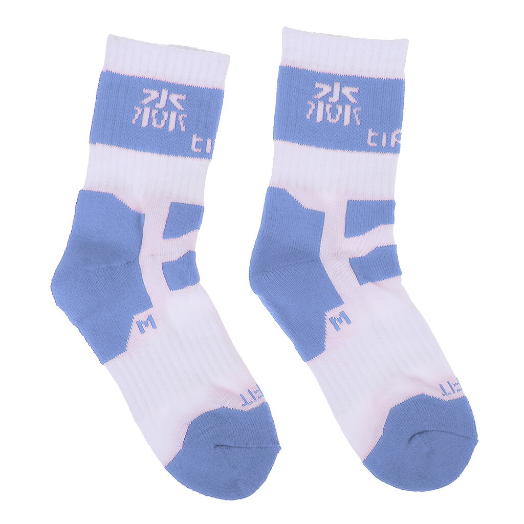 Men Women Cotton Skateboard Roller Skating Socks Comfortable Socks: blue M