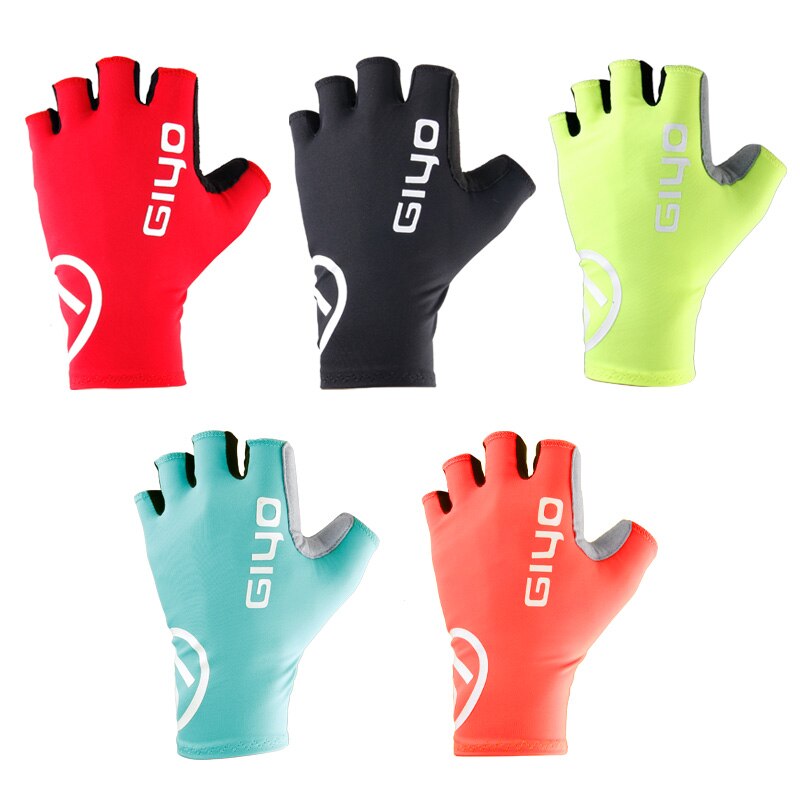 Giyo-Guantes de ciclismo de medio dedo para hombre y mujer, de gel para deportes de carreras, equipo de bicicleta de carretera para ciclismo de montaña
