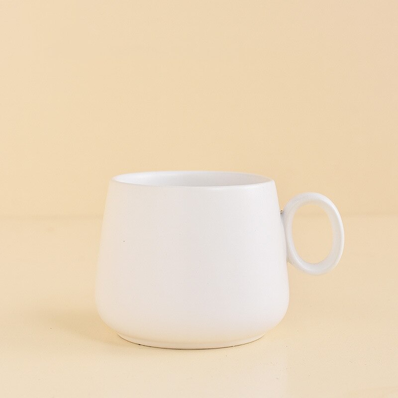 Kreative regenbogen keramik kaffee becher pastell farbe nette Tee Becher tasse tazas de Cafe tassen und becher neuheit latte becher: Weiß
