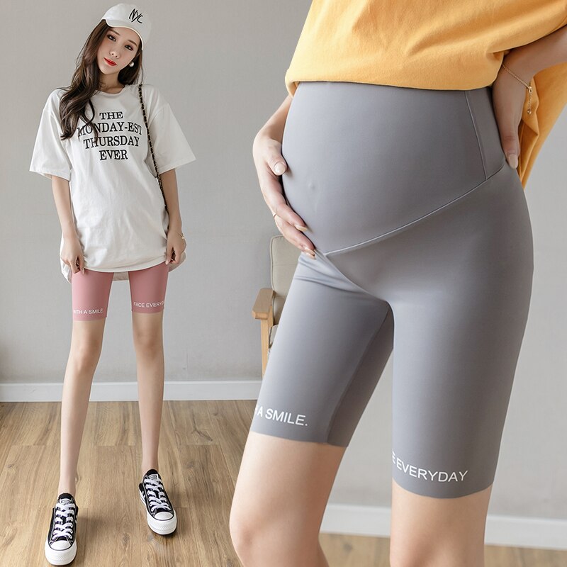 232 # Hoge Taille Buik Moederschap Korte Legging Zomer Sport Toevallige Korte Broek Kleding Voor Zwangere Vrouwen Yoga Zwangerschap Shorts