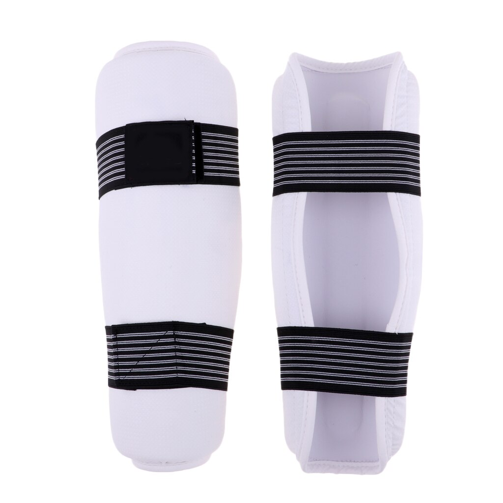 1 paire de protège-jambes de Kickboxing entraînement karaté boxe protège-tibia équipement de protection pour hommes femmes jeunes taille XS-XL